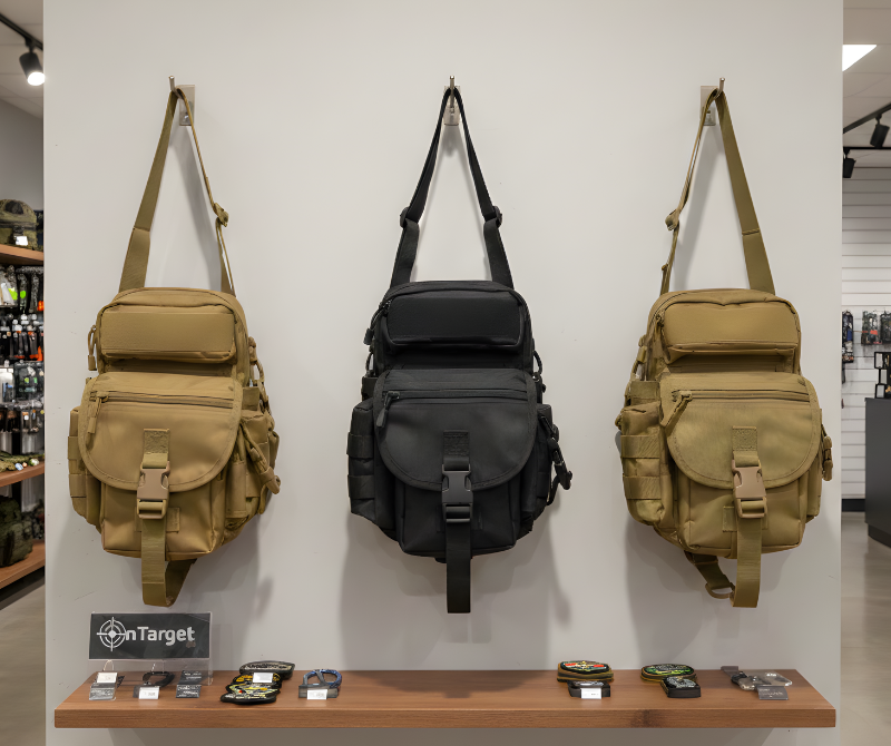 Biker Multi‑Pocket Bag – Black | Brown | Green